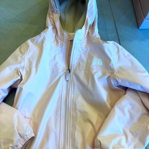 Girls light pink North Face jacket